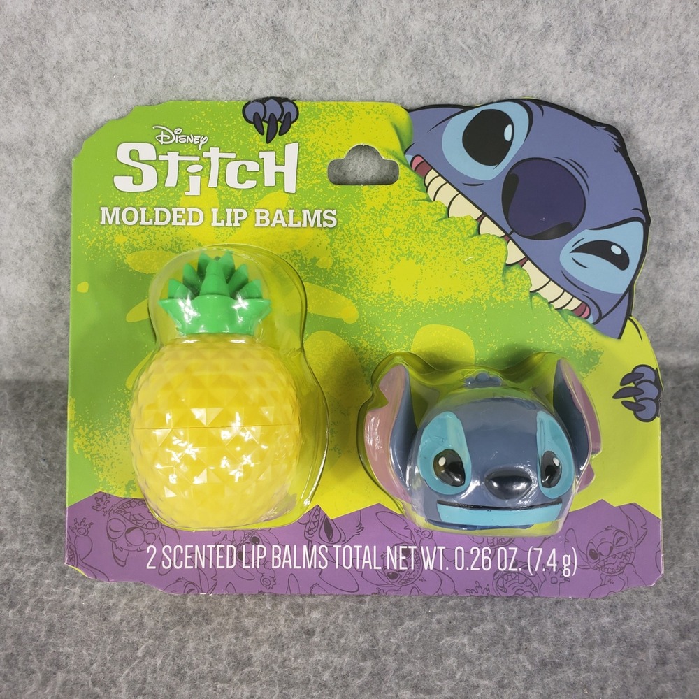 Disney Stitch Makeup Set Taste Beauty Eyeshadow Palette & 2pc Molded Lip Balms - Picture 6 of 7
